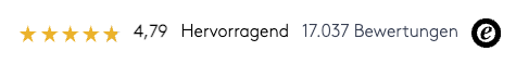 Bewertungen Trusted Shops - Hervorragend 4,79
