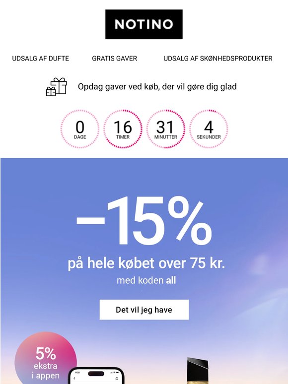 Forkæl dig selv lidt mere! -15% på hele ordren over 75 kr.