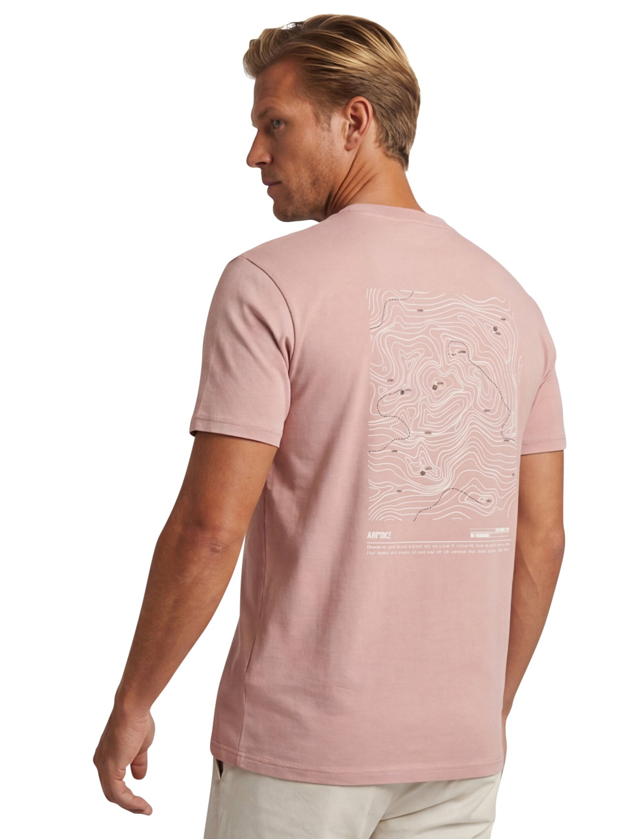 t-shirt Airforce Altitude roze backprint normale fit
