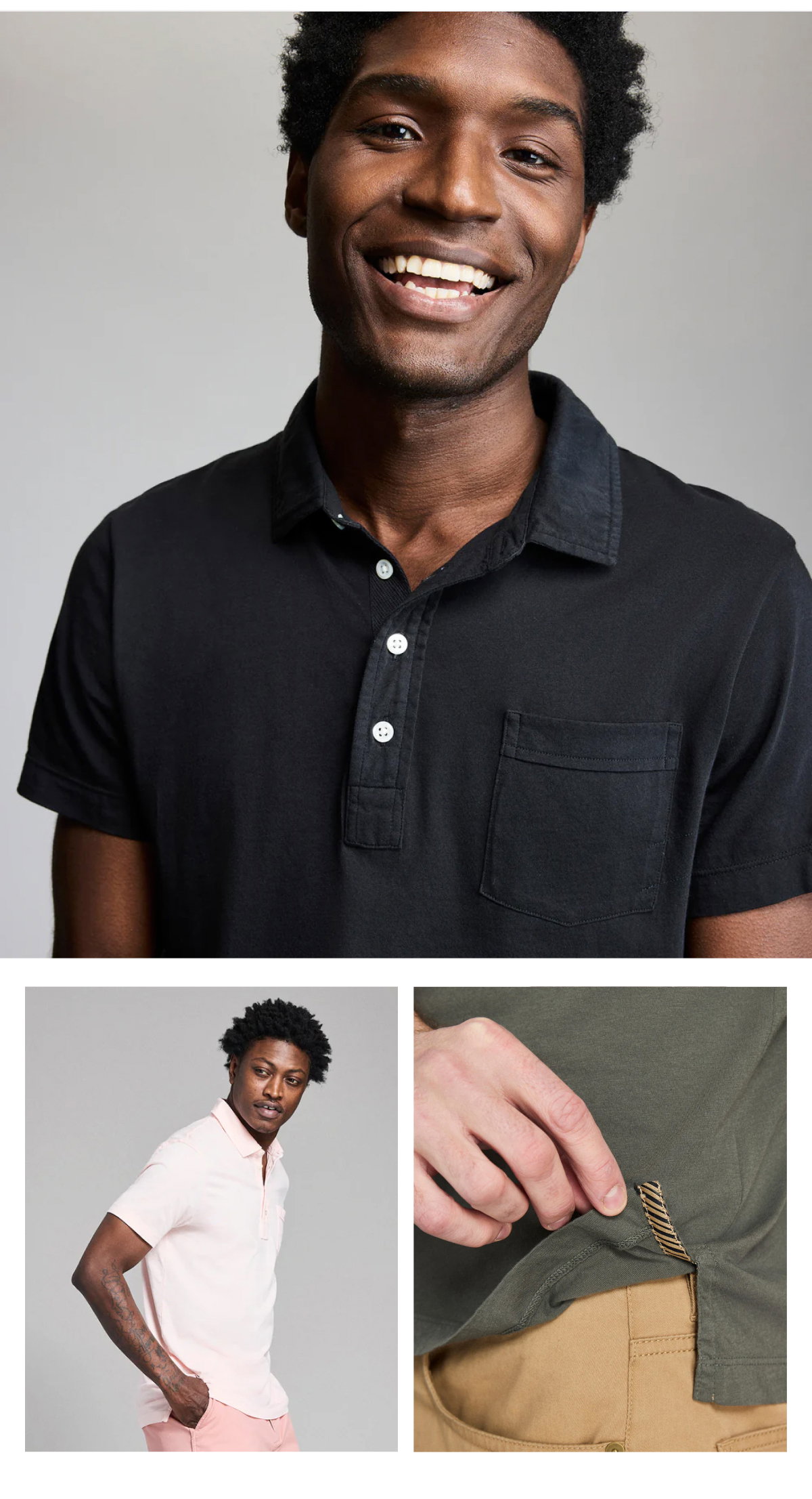 Model wears the Pensacola Polo