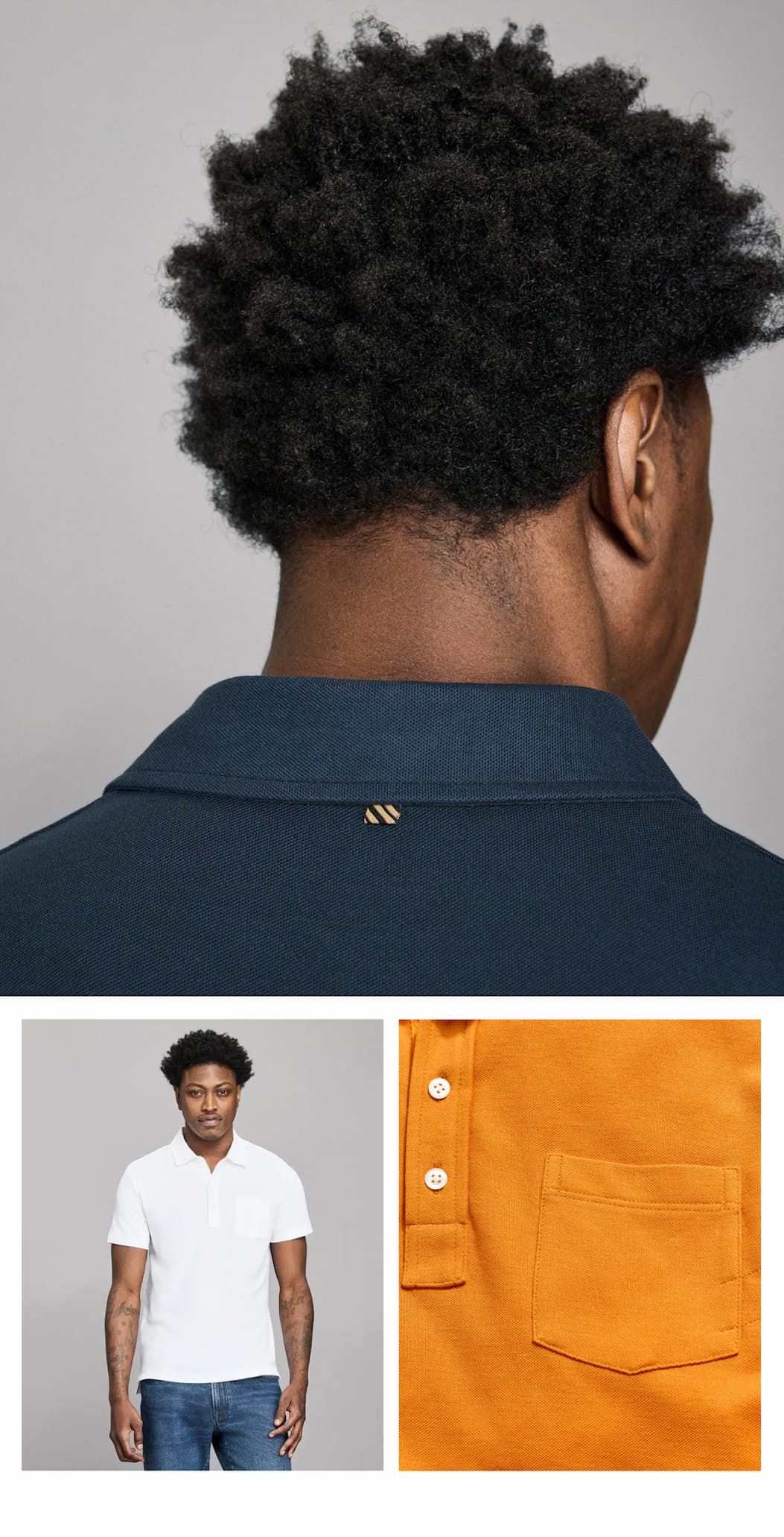 Models wear the Pique Pensacola Polo