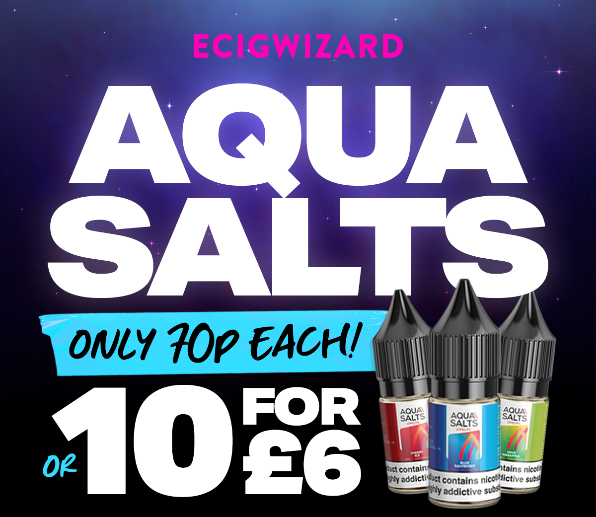 AquaSalts - 70p Each or 10 for £6