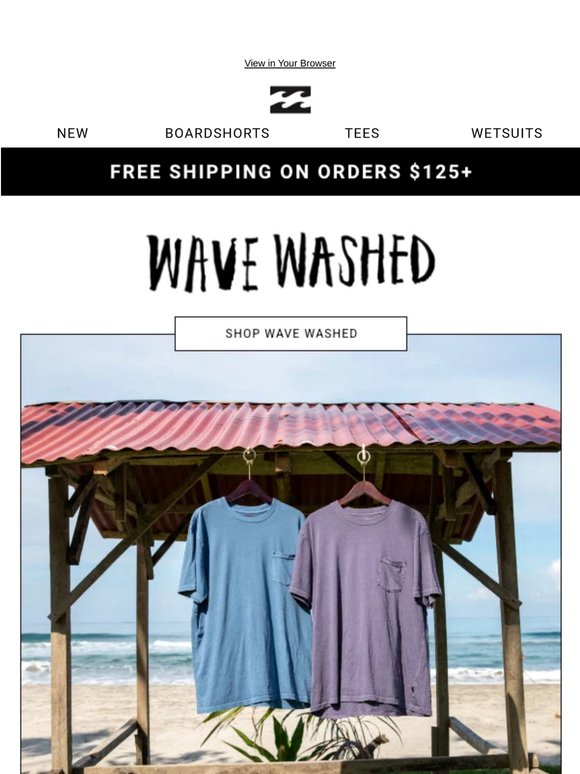 Wave Washed Tees + Shorts