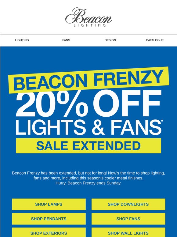 Beacon Frenzy Extended!