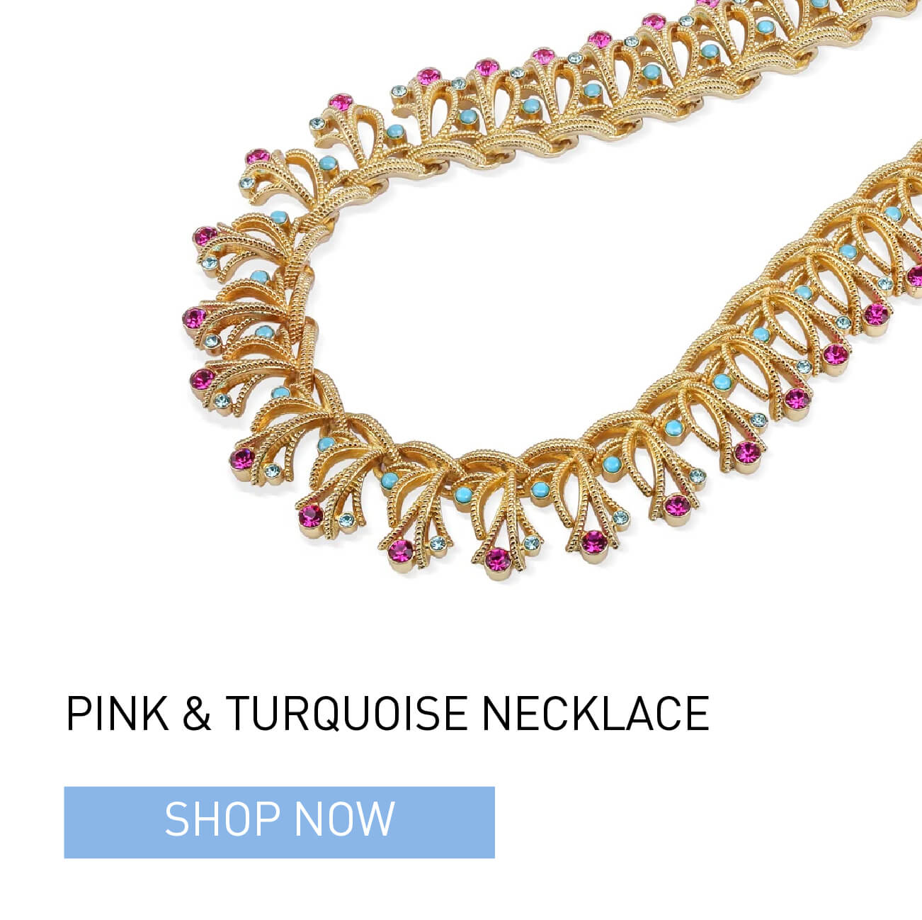 Pink & Turquoise Necklace