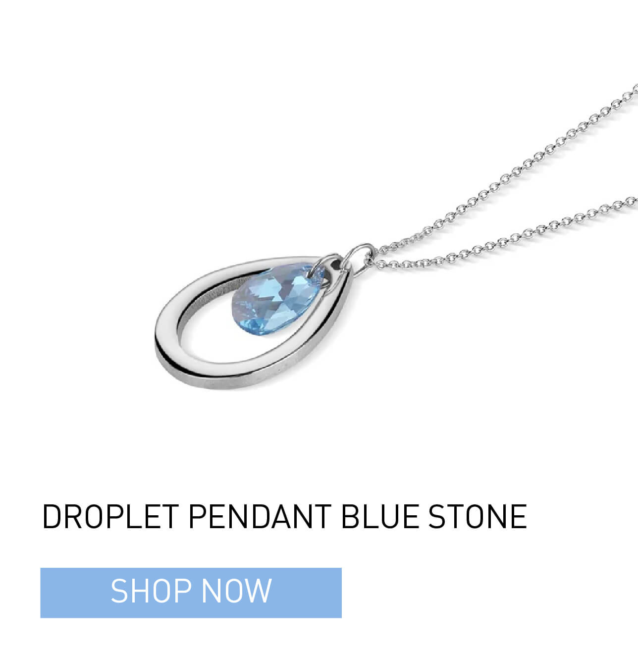 Droplet Pendant Blue Stone