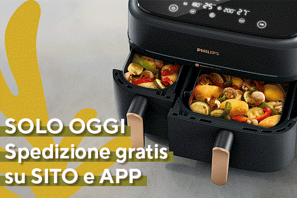 Solo oggi spedizione gratis su sito e app