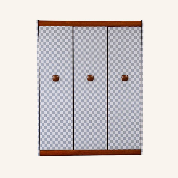 Mid Century Wardrobe Reupholstered In Harlequin x Henry Holland Fabric