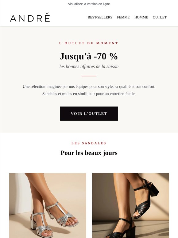 Outlet du moment — jusqu'à -60 %