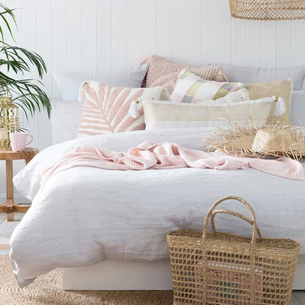Bambury Ivory Linen Quilt Cover Set