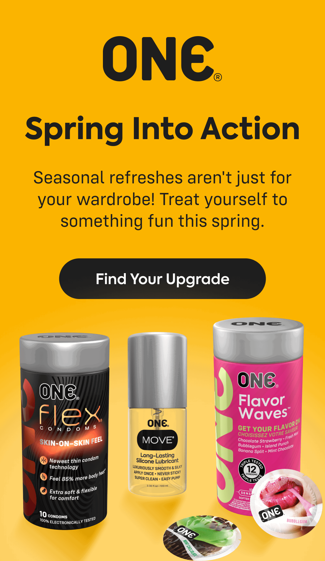 one - spring into action - find your upgrade