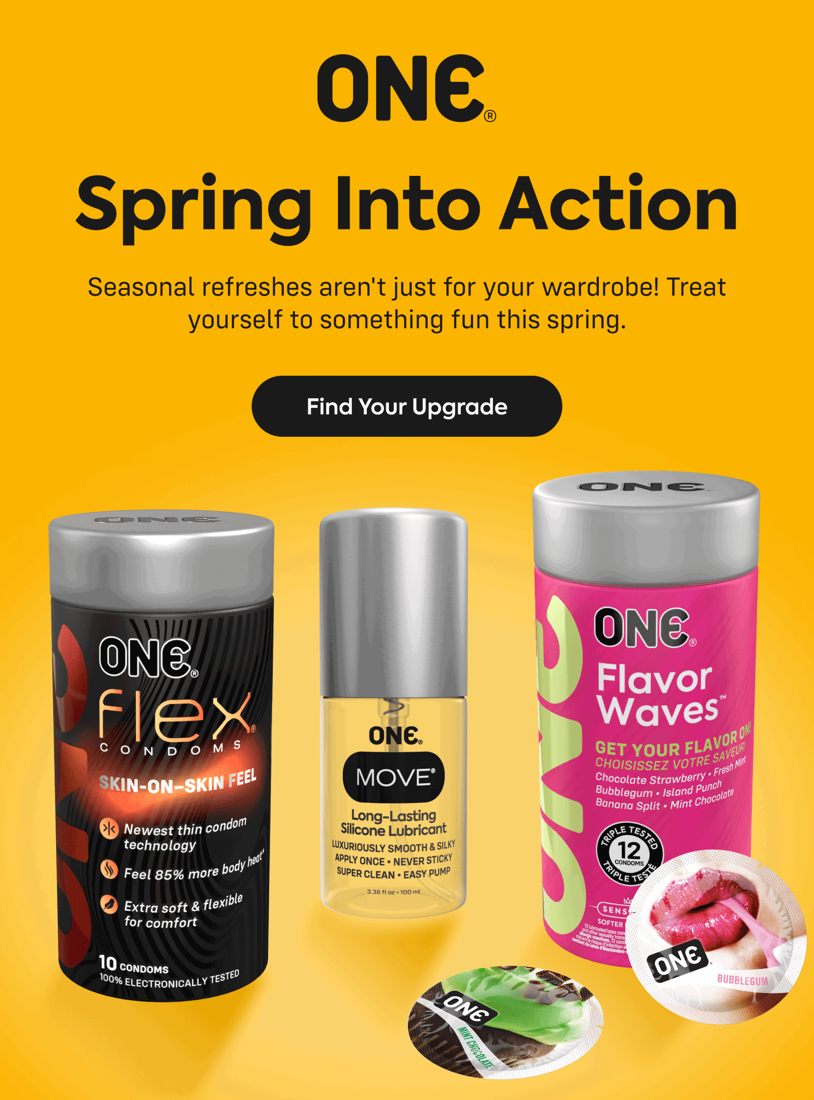 one - spring into action - find your upgrade