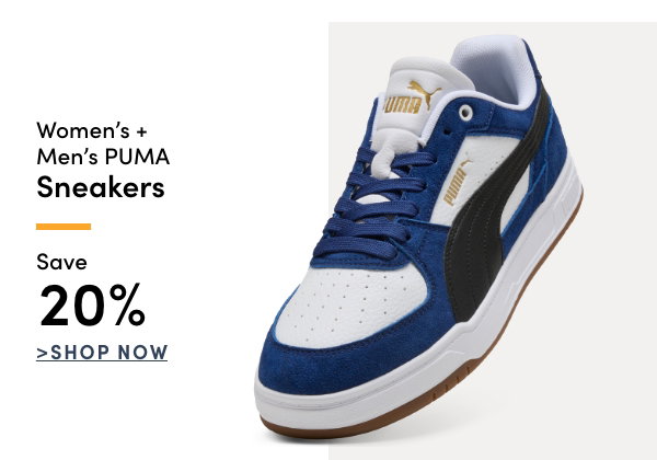 Women's + Men's Puma Sneakers Save 20%