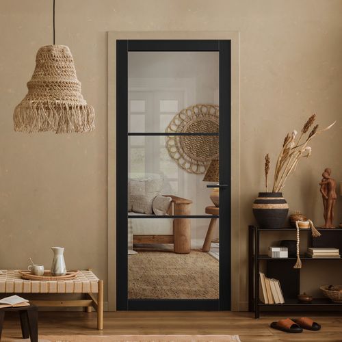 Internal Primed Industrial 2.0 Lifestyle 3 Light Clear Glass Door
