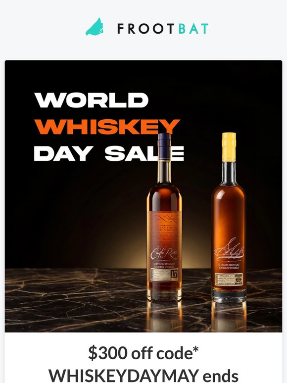 World Whiskey Day Sale Ends Midnight