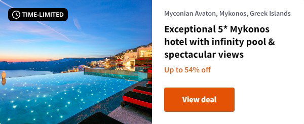 Exceptional 5* Mykonos hotel with infinity pool & spectacular views