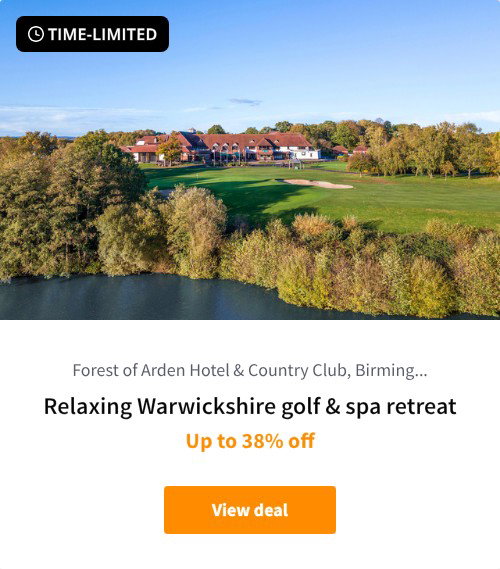 Relaxing Warwickshire golf &amp; spa retreat