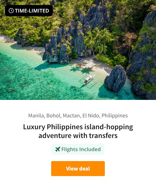 Luxury Philippines island-hopping adventure with transfers