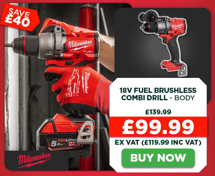 Milwaukee M18 FPD3-0 18V FUEL Brushless Combi Drill - Body