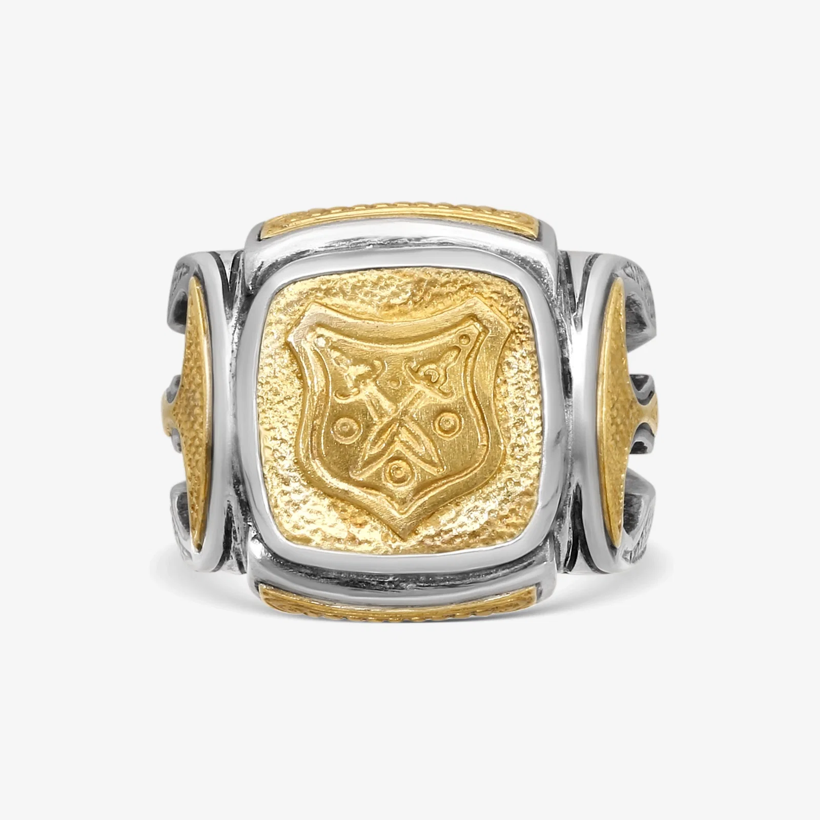 Image of Sterling Silver & Bronze Ring Sz. 10