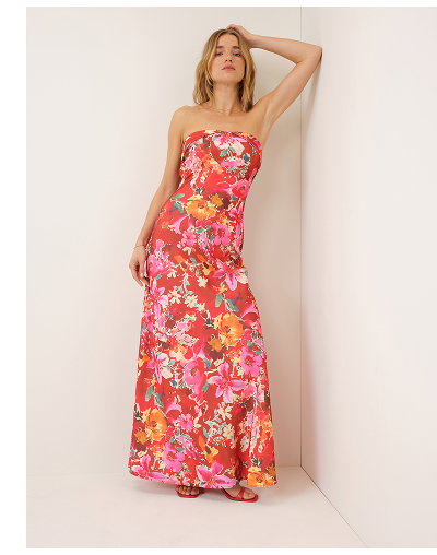Pink Floral Robyn Maxi Dress