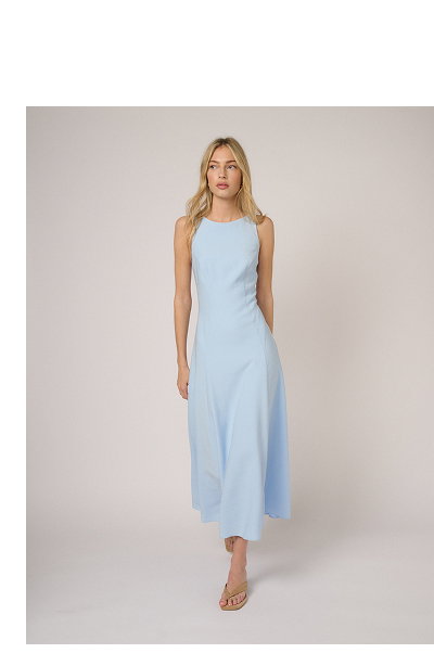 Light Blue Reign Midi Dress