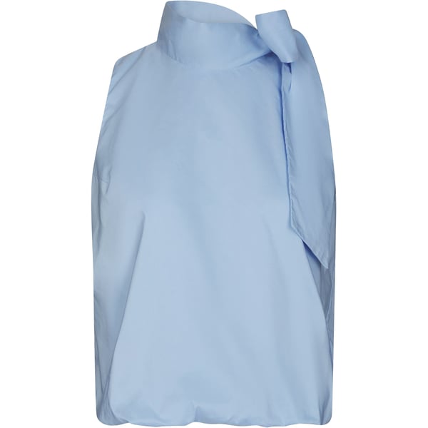Top Veda Poplin Blauw