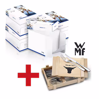 4 boîtes-maxi de 2500 feuilles de papier photocopieur « Star »