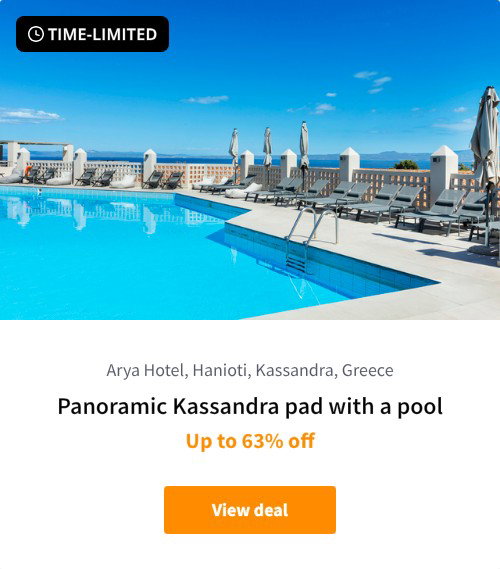 Panoramic Kassandra pad with a pool