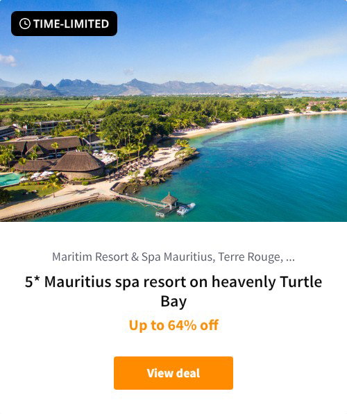 5* Mauritius spa resort on heavenly Turtle Bay
