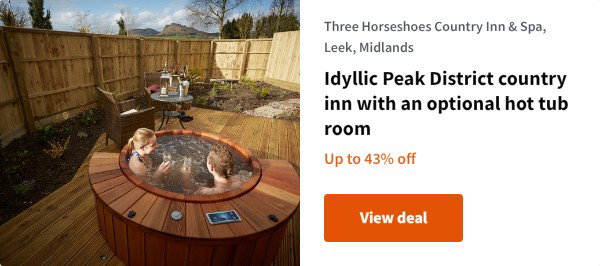 Idyllic Peak District country inn with an optional hot tub room