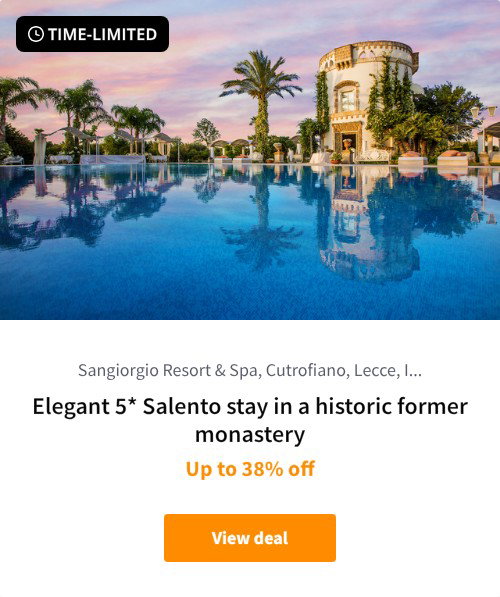 Elegant 5* Salento stay in a historic former monastery