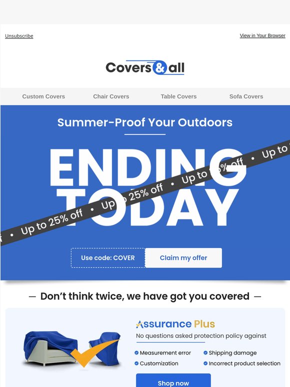 24 hours to protect your patio your way
