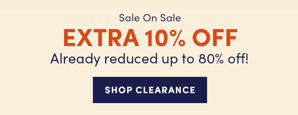 extra 10% off clearance
