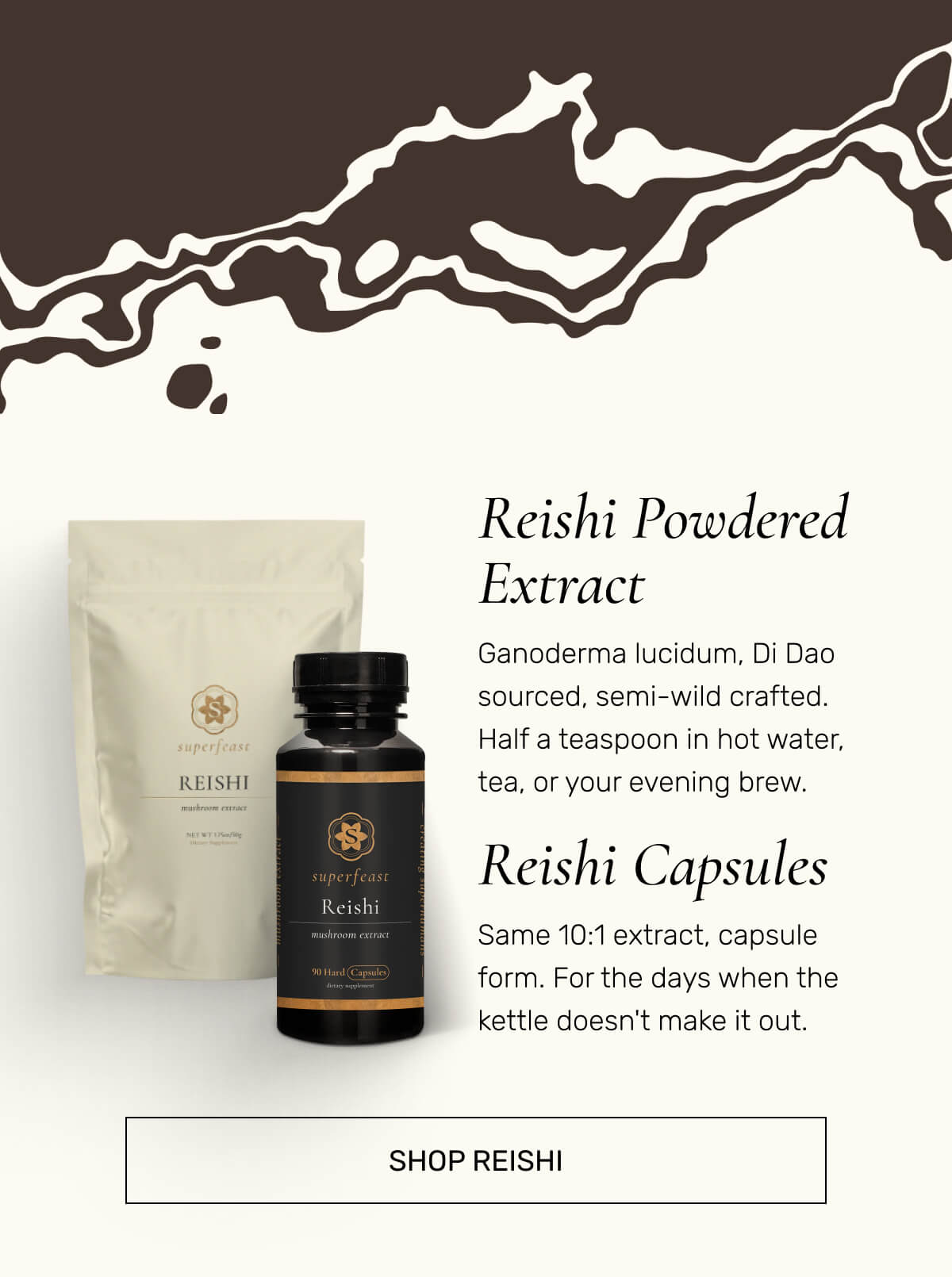 Reishi Powdered Extract, Reishi Capsules | SHOP REISHI 
