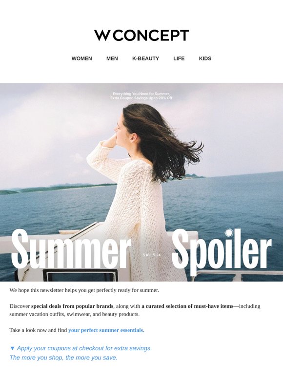 Summer Spoiler 🏖️ Extra 20% Off Now — It’s Time to Get Summer-Ready
