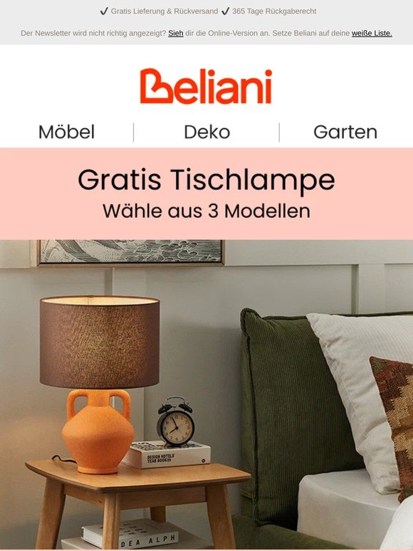 Gratis Tischlampe – 3 Modelle warten auf dich! 🎁✨