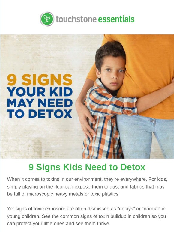 ➡️ 9 Signs Your Kid Needs to Detox