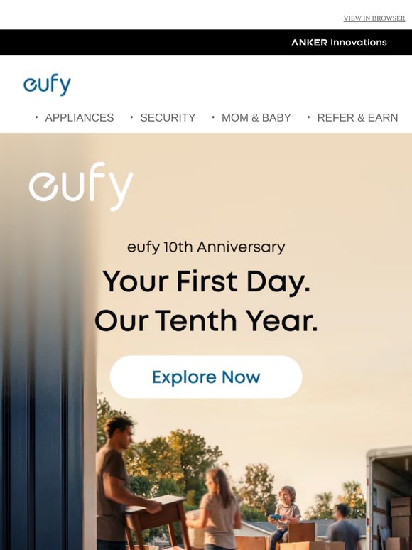 🥂 Here's to 10 Years of You and eufy