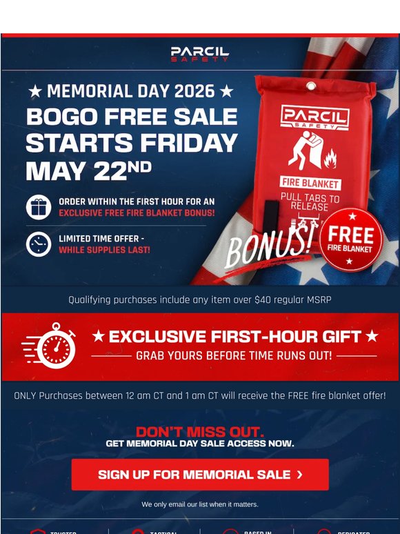 BOGO Free Sale Goes Live Friday - Get a FREE Gift if you purchase in the first hour!