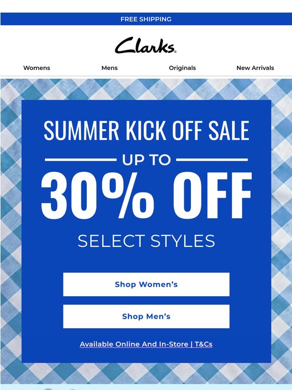 UP TO 30% OFF TO START SUMMER RIGHT