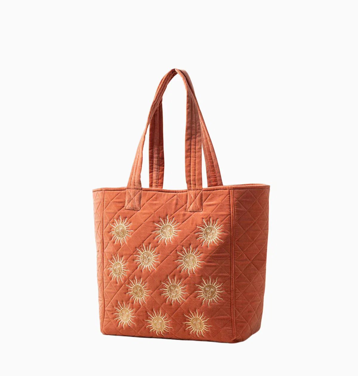 Image of Sun Goddess Rust Velvet Tote