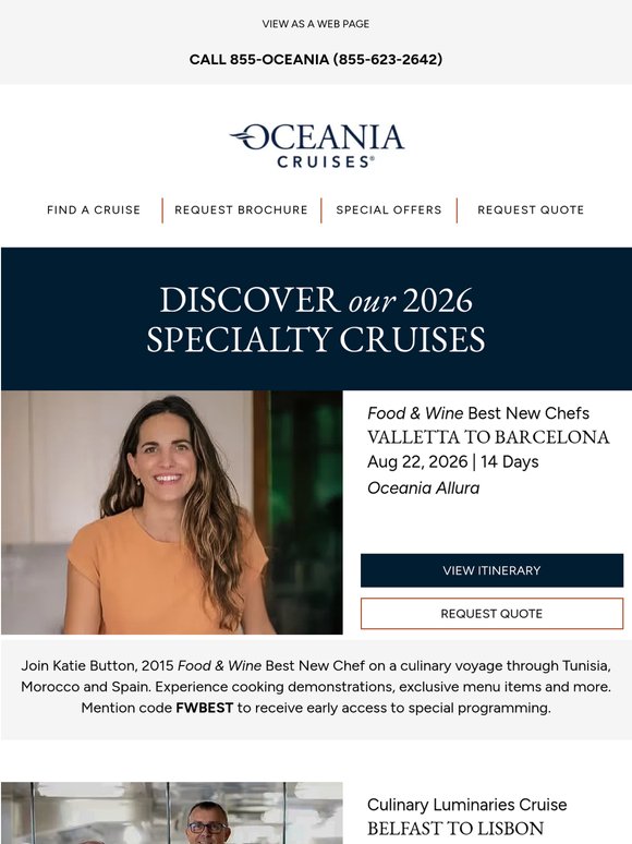 Reconnect & Celebrate on Your Favorite Specialty Cruise