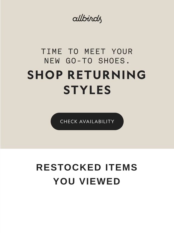 Must-have styles are restocked (for now)
