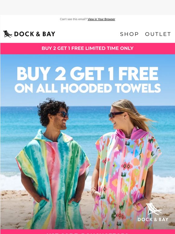 Don't miss out on your FREE hooded towel! 🤩