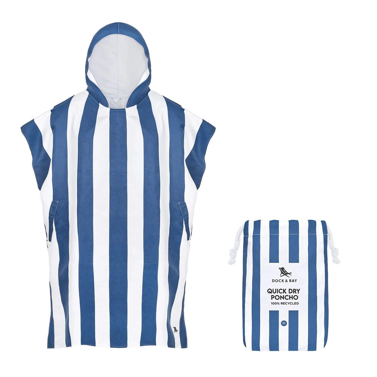 Image of Dock & Bay Poncho - Adults - Whitsunday Blue