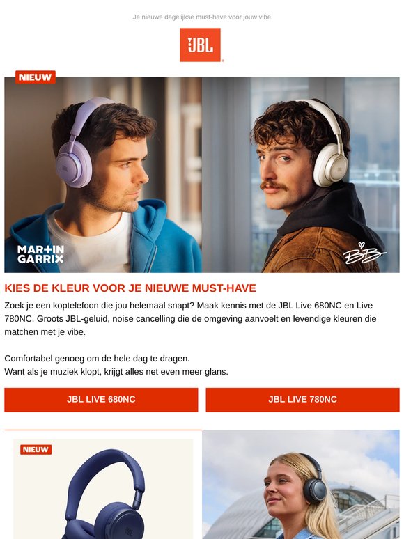 NIEUW: JBL Live 680NC & 780NC koptelefoons