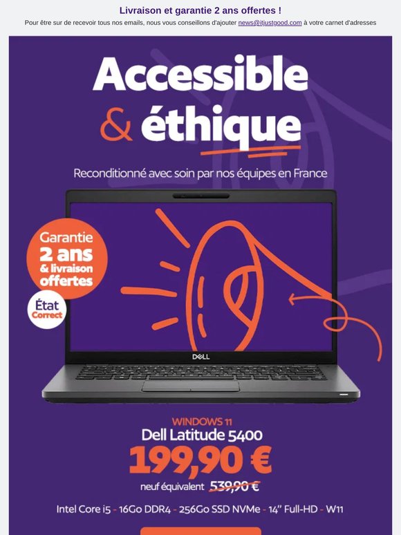 Dell Latitude Full-HD à moins de 200€