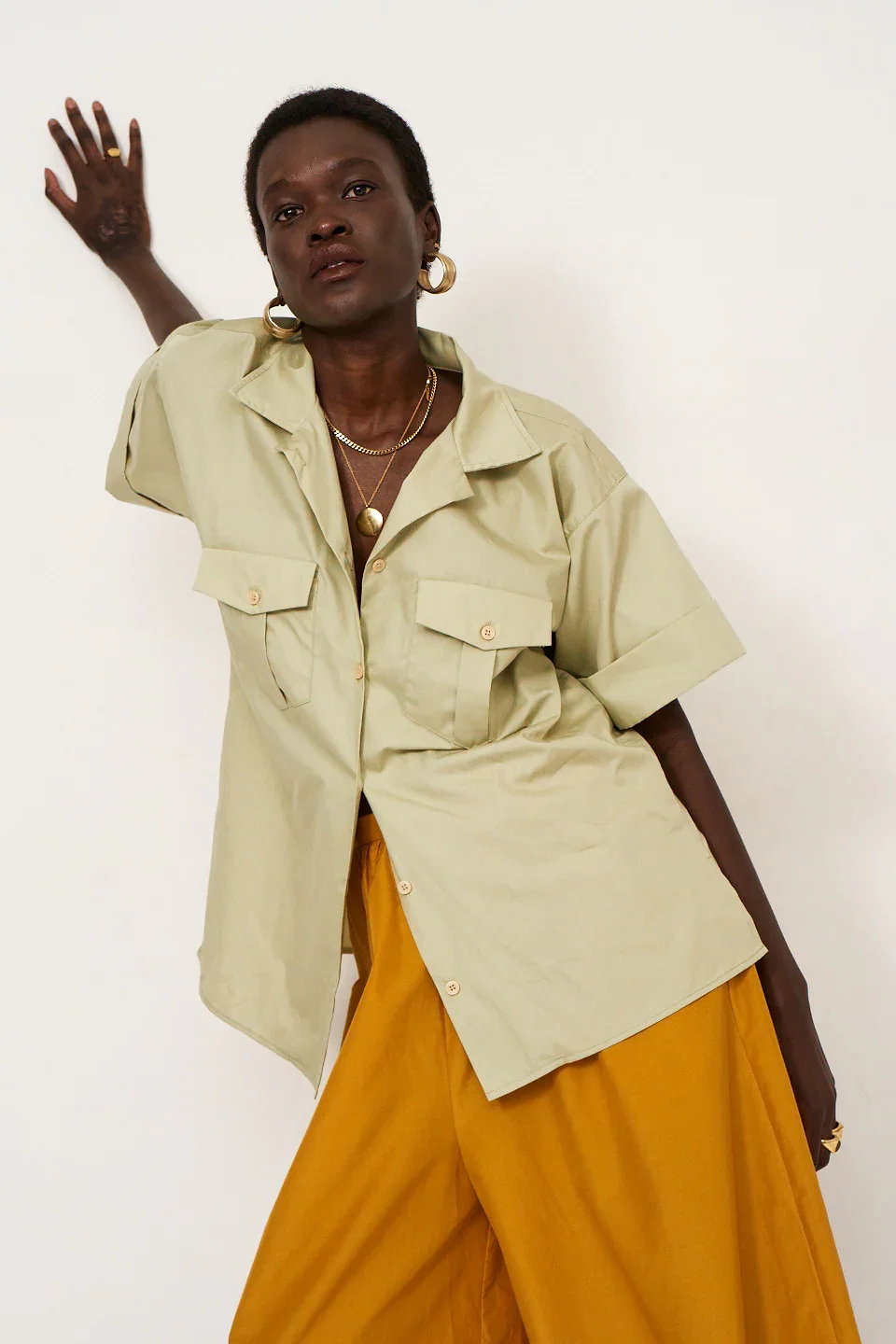 Image of The Safari Shirt in Pistachio