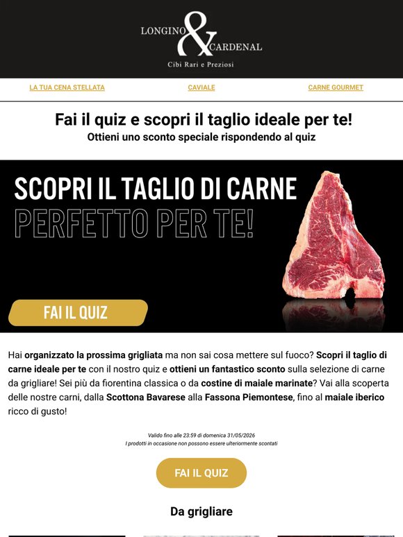 🔥 Qual è il Taglio di Carne Ideale per Te? | Fai il Quiz e Ottieni lo Sconto!
